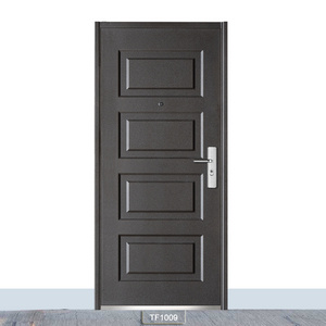 High Security Steel Door Simple Design Turkish Safety Iron Door Made in China Swing Graphic Design Exterior Free Spare Parts