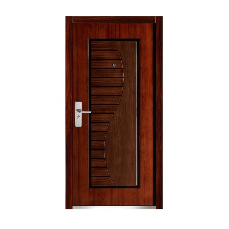 China Manufacturer House Front Door Designs Steel  Entry Exterior Security Steel Door