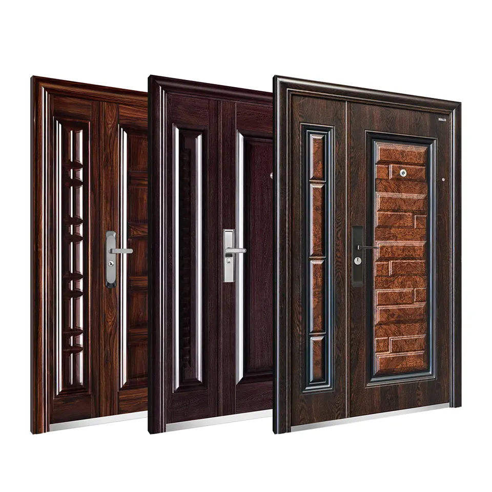 Steel Front Security Door Main Entrance Steel Door Puertas Interiores Para Casas Iron Doors Stainless