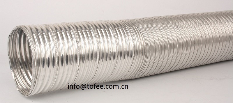 Semi Rigid Spiral Aluminum Flexible Duct