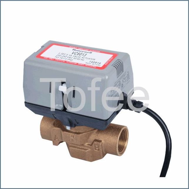 Rotary Actuator 3 way Brass Motorized Thermostatic Water Mixing Proportional Diverting Valve with express delivery