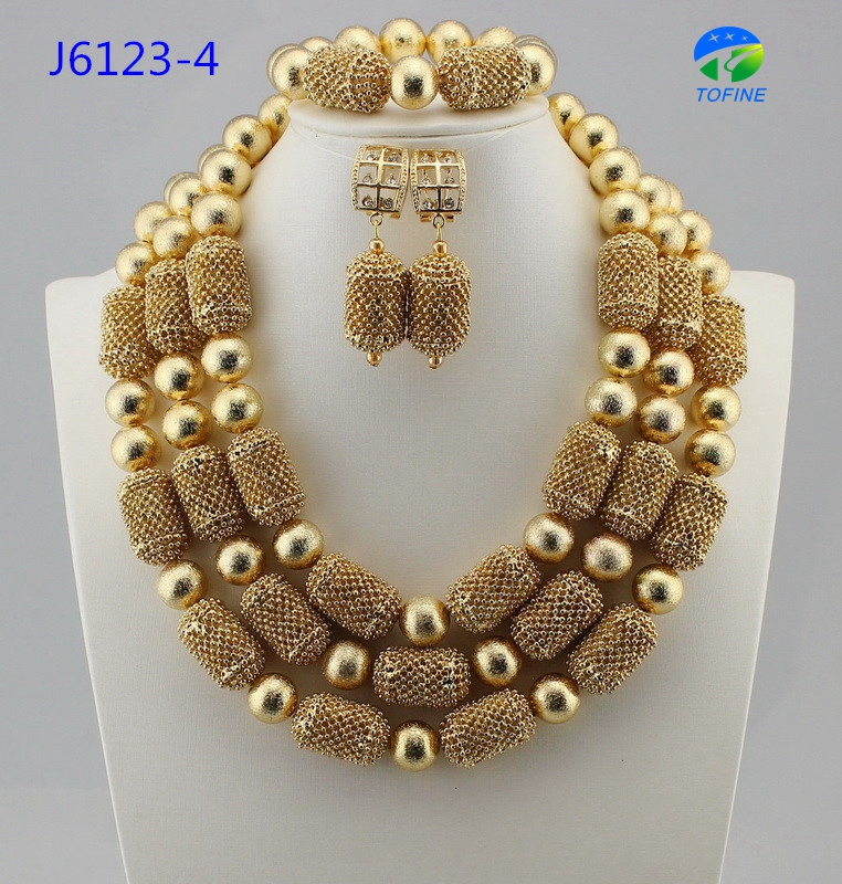 2019 High quality  beautiful indian beads jewelry sets bridal african beads for jewelry making