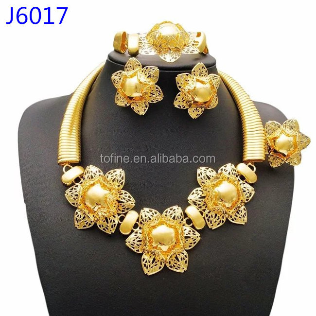 Exquisite hot sale italian gold jewelry sets high quality 18k gold jewelry