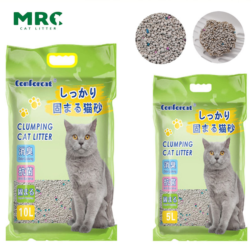 Factory Price Highly Absorbent Bentonite Cat Litter Eco-friendly odorless Quickly Clumping Bentonite Cat Litter