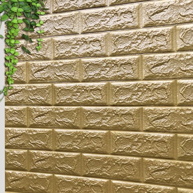 Hot sale Mix color self adhesive Decals panel PE Foam peel and stick tile foam brick stone wall sticker