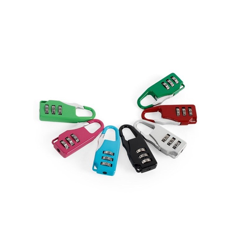 hot sale nice price High quality plastic cover padlock box with padlock cute combination lock