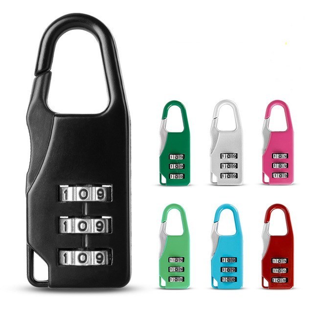 hot sale nice price High quality plastic cover padlock box with padlock cute combination lock