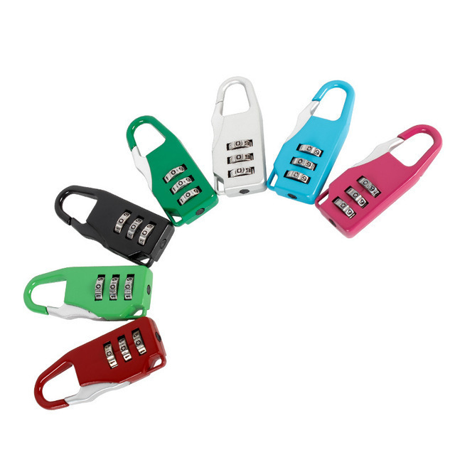 hot sale nice price High quality plastic cover padlock box with padlock cute combination lock