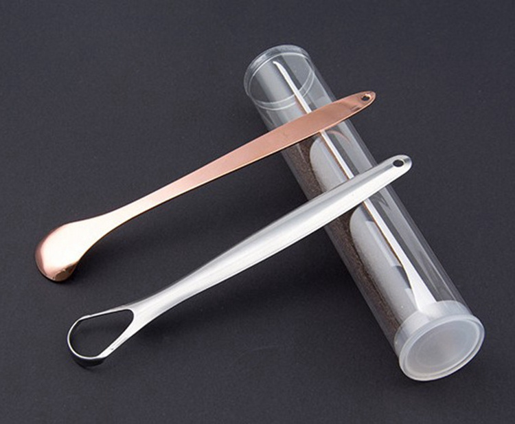 Professional Surgical Grade Tongue Cleaner Stainless Steel Dental Oral Hygiene Cleaning Tools Tongue Scraper