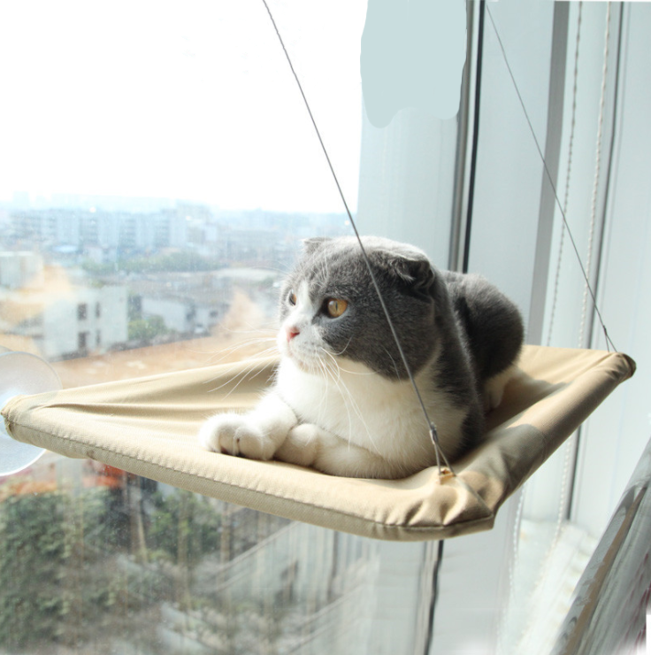 wall cat sucker high quality macrame hanging Sunny Window Seat Mounted Cat Bed cat hammock