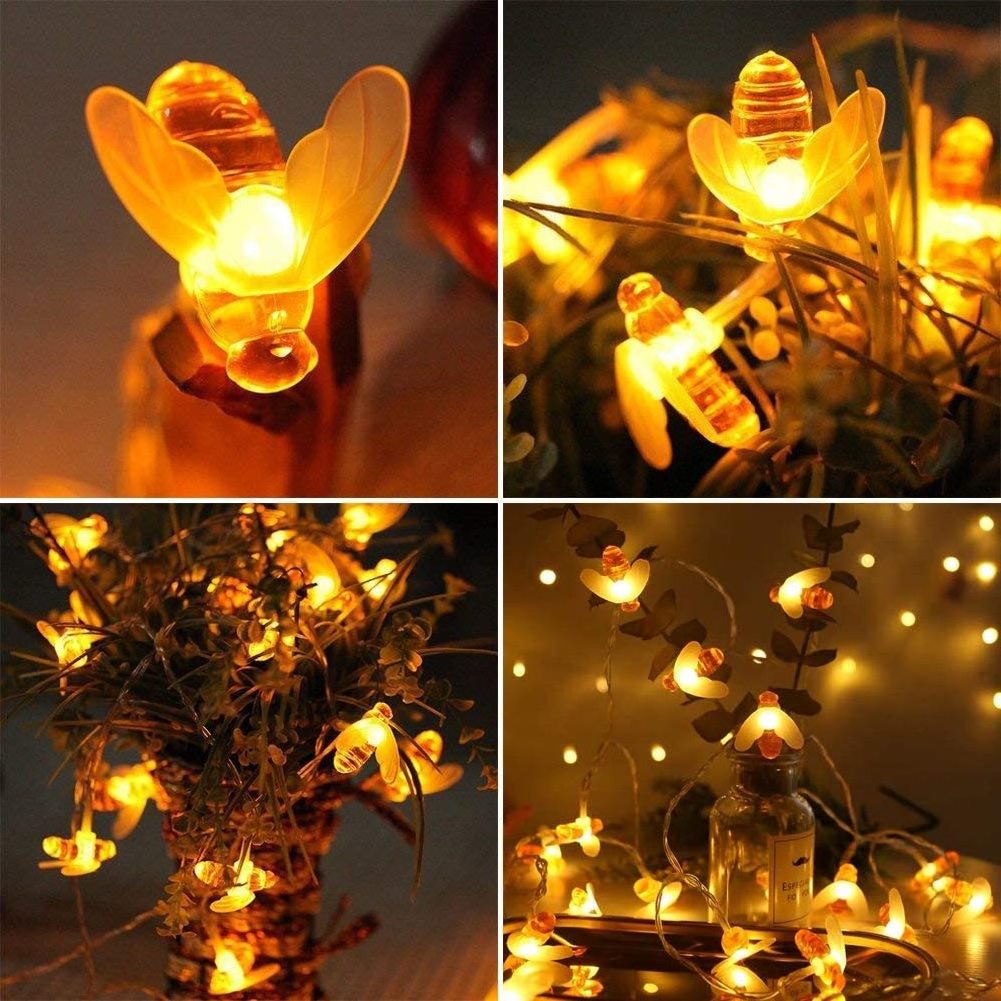 hot sale solar garden lights outdoor waterproof led solar led lights outdoor garden Bee night light