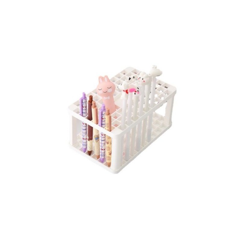 Creative square pen holder beauty rack position convenient storage of makeup brushes small shelf