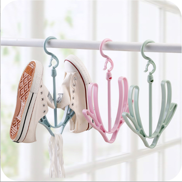 Rotary Multifunctional Shoe Rack Plastic Clothes Rack Design Family Using Shoe Hanger Hook