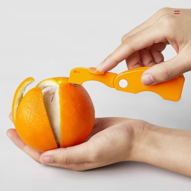 Orange Peelers Plastic Easy Slicer Cutter Vegetable Fruit Peeler Kitchen Accessories Gadgets