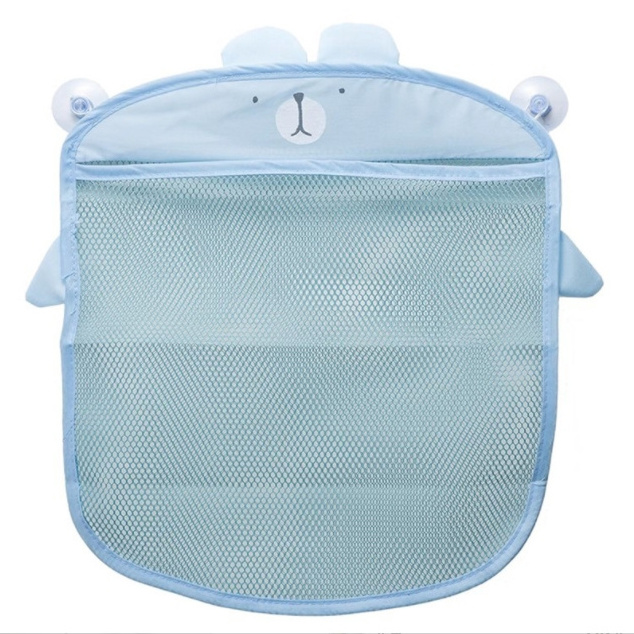 Cute Cartoon Suction Cup Mesh Storage hanging Bathroom Baby Shower Toy Net Bag Supplies Hanging Bag