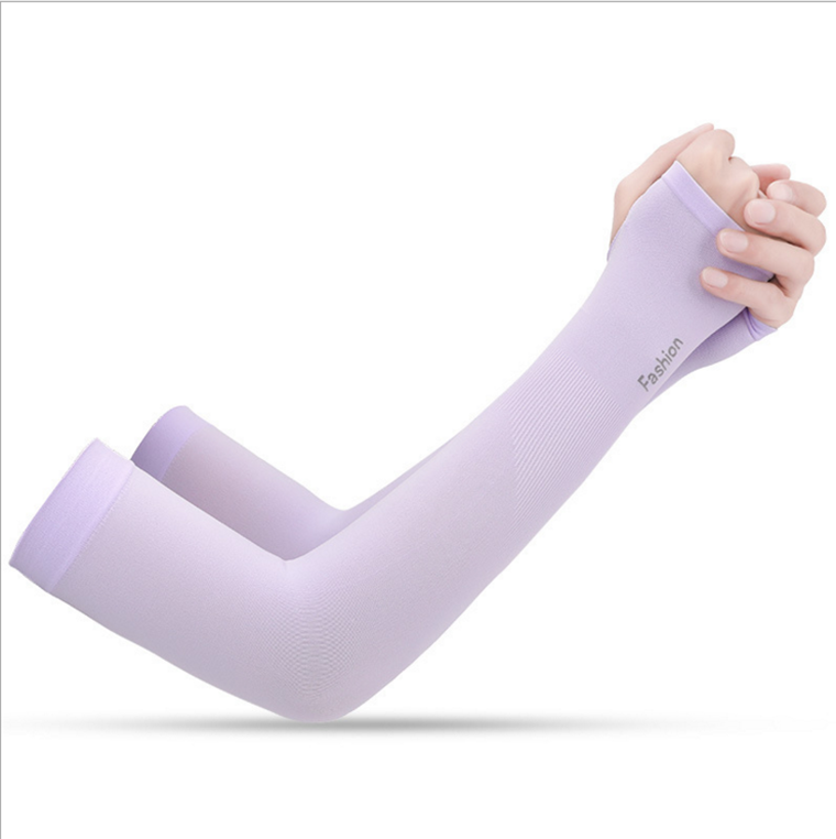 Hot Sale Lightweight UV Protection ice cooling silk Cooler Running Arm Sleeves