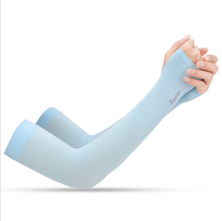 Hot Sale Lightweight UV Protection ice cooling silk Cooler Running Arm Sleeves