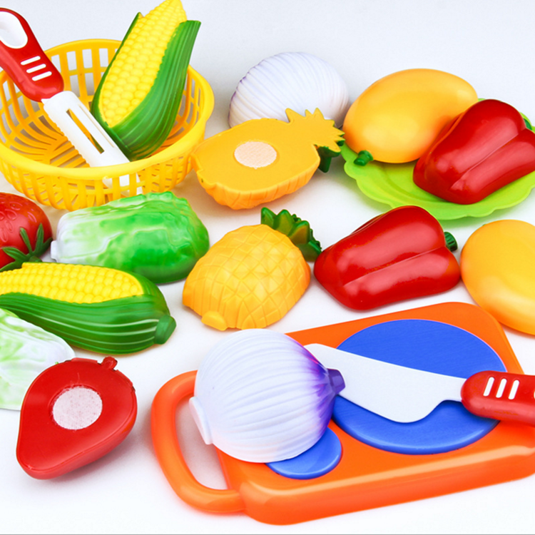 Mini Kitchen Set Cutting Fruit Toy Cooking Wooden Free Sample PE Plastic Wholesale High Quality Children Wholesale Price Unisex