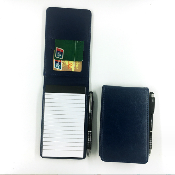 Office School Supplies Small Pads Leather Cover Retro Business Factory Custom Mini Memo Pad Business Pocket Notepad