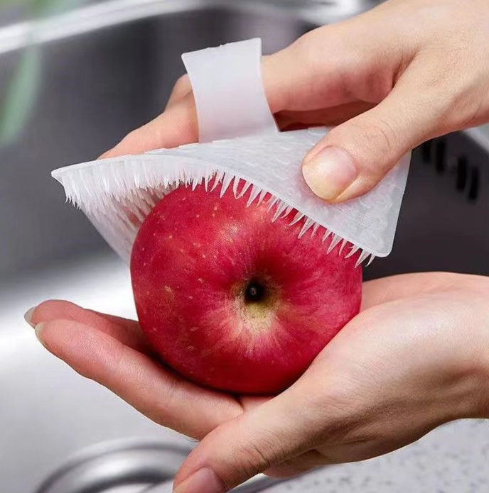 Hot sale kitchen Multi-functional Bendable Fruit Vegetable Cleaning Pot Pan Scouring Brush