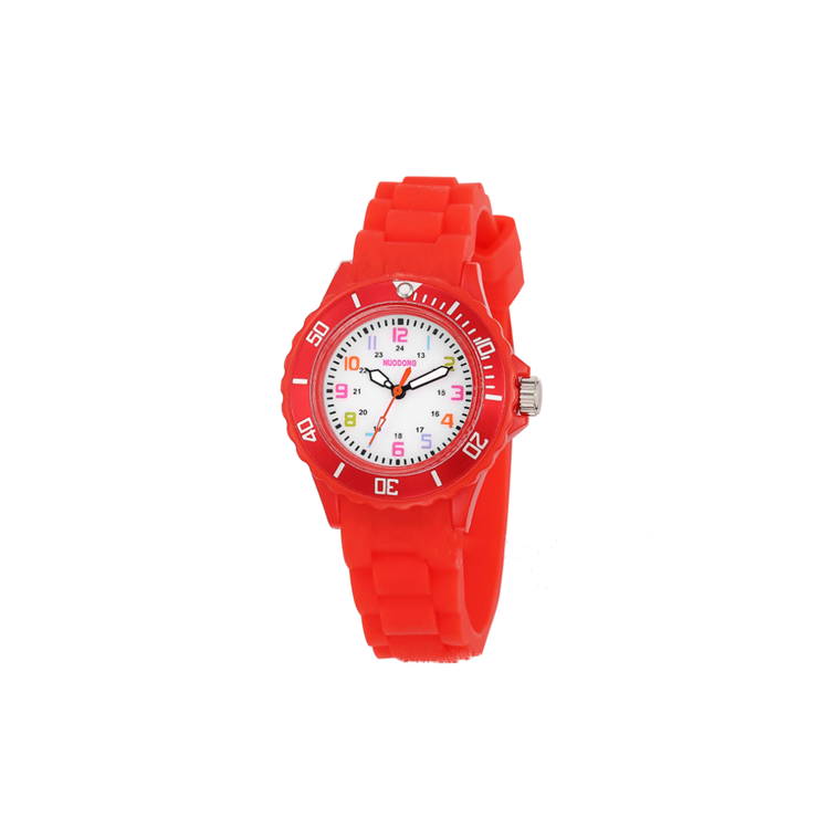 Wholesale nice price New fashion color digital silicone jelly small fresh children's watch