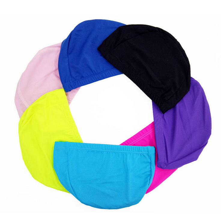 Nylon Fabric Wholesale Swimming Caps Men And Women Adult Swim Pool Sport Protect Bathing Caps Hat