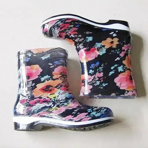 Customer Logo Unique Design Style Half Rain Boots Hot Sale High Quality Nice Price Fashion Free Sample PVC Wholesale Price 1 PCS