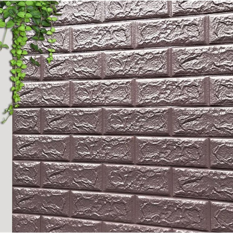 Hot sale Mix color self adhesive Decals panel PE Foam peel and stick tile foam brick stone wall sticker