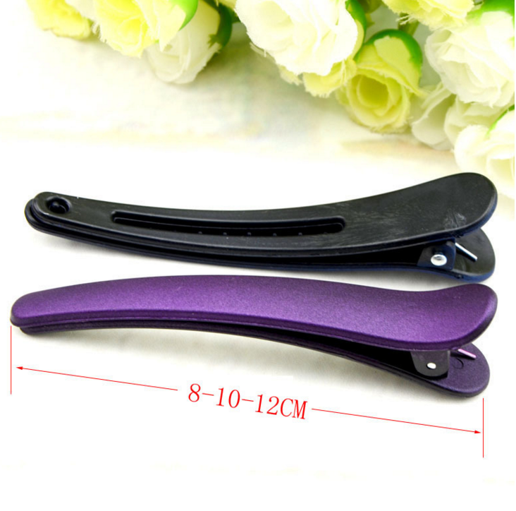 hot sale nice price OEM Design Salon Accessories Long Pink Plastic Duck Bill Hair Clip