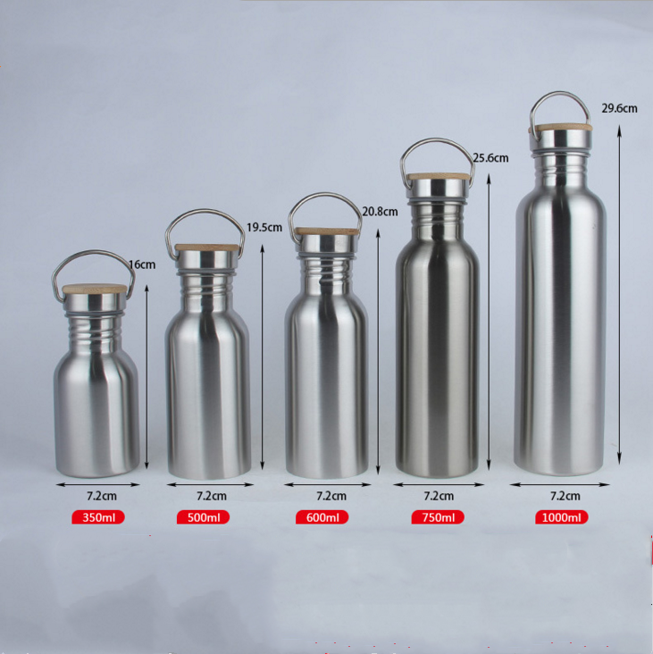 Wholesale nice price fashion popular Single wall vacuum stainless steel insulated water bottle