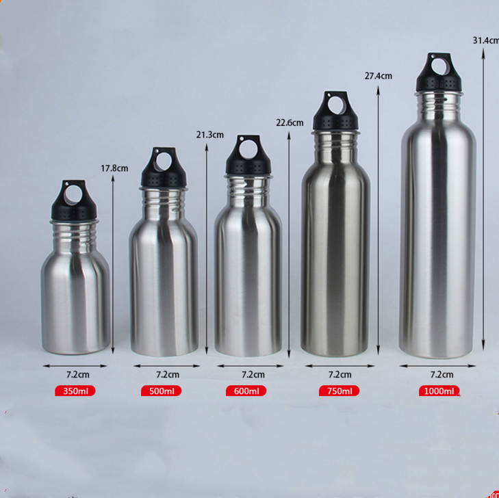 Wholesale nice price fashion popular Single wall vacuum stainless steel insulated water bottle