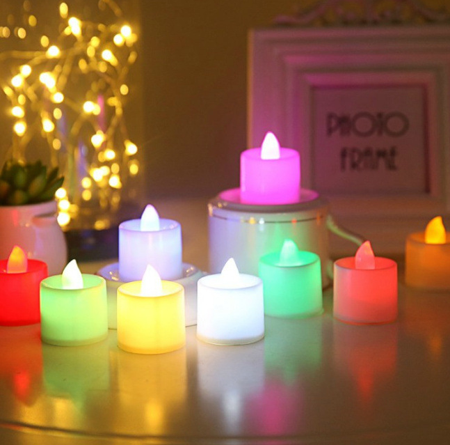 wholesale fashion Electronic Flameless mini battery  tea candle  led candle light