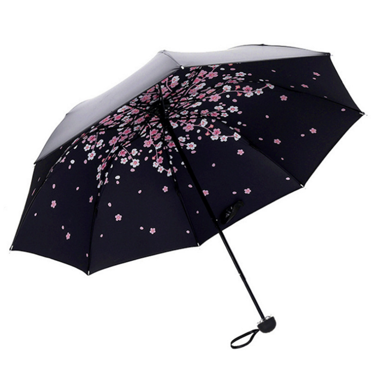 hot sale fashion popular new design Star Umbrella Fold Manual Protection sun Umbrella