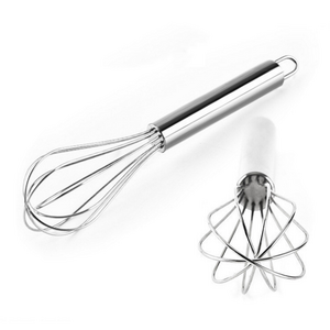 High quality cake supplies Stainless Steel Kitchen Balloon Wire Whisk for Blending Beating Stirring