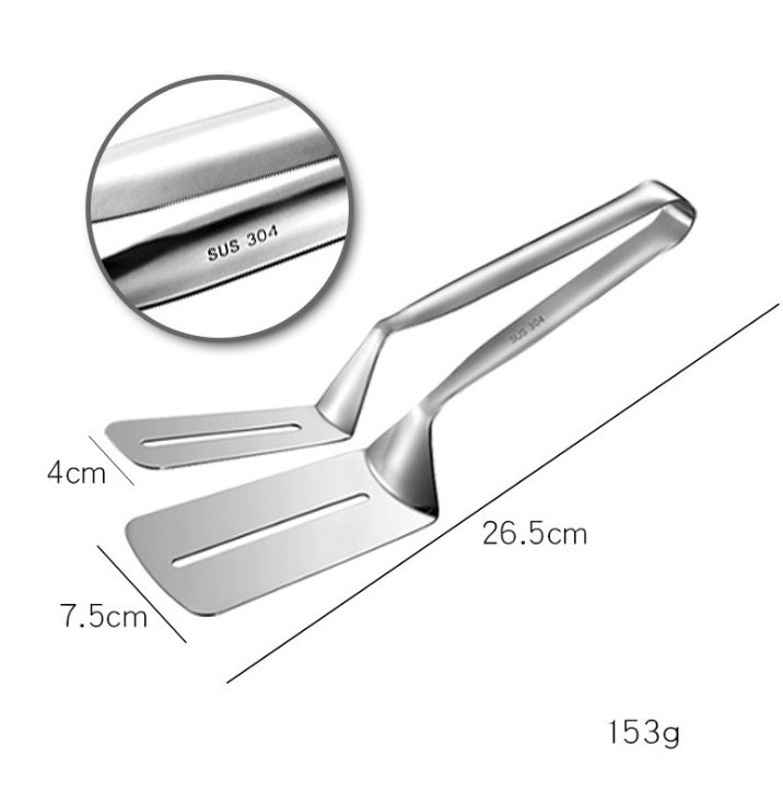 Wholesale nice price Stainless Steel Barbecue Shovels Clamp Bread Clips Serving cooking Kitchen Food Tong