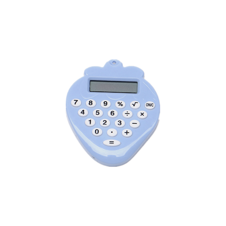 Portable pocket red heart shaped students calculator Promotional gift calculator