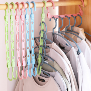 Hot sale hanger household hanger storage artifact hanger plastic wardrobe magic finishing rack