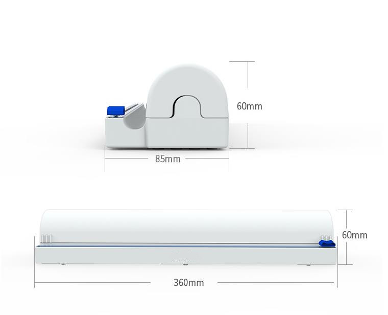 Fixing Foil Wrap Food Wrap Dispenser Plastic Sharp with Slide Cling Film Cutter Preservation Foil Storage Box