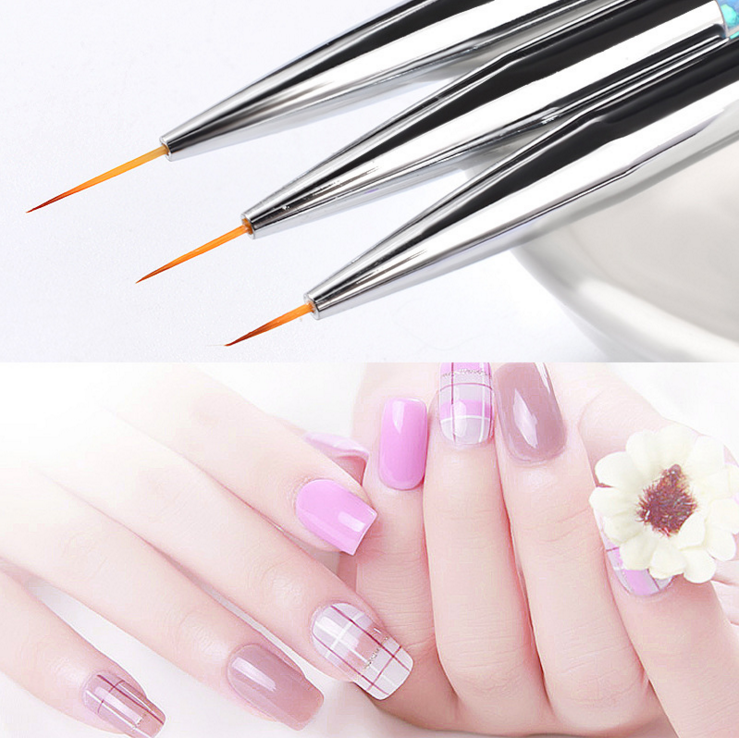 Fashion Colorful Design  Nail Art Tools 3D Drawing Pen Nail Brush Set Striping Pen