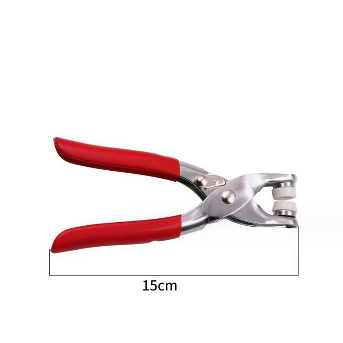 Rivet tools Eyelet pliers Hole Punch Pliers Hand Tool with Lock Catch 6 Inch and 100 Rivet for Punching Leather Belt