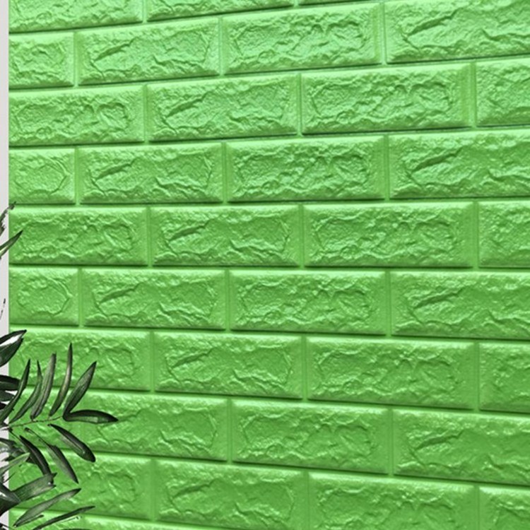 Hot sale Mix color self adhesive Decals panel PE Foam peel and stick tile foam brick stone wall sticker