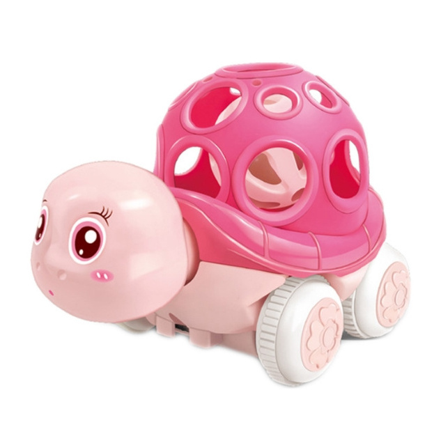 Babies Push And Go Truck Silicon For Kit Toy Cars 2-4 Year Car Toys Pink for Infant Girl