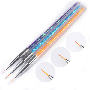 Fashion Colorful Design  Nail Art Tools 3D Drawing Pen Nail Brush Set Striping Pen