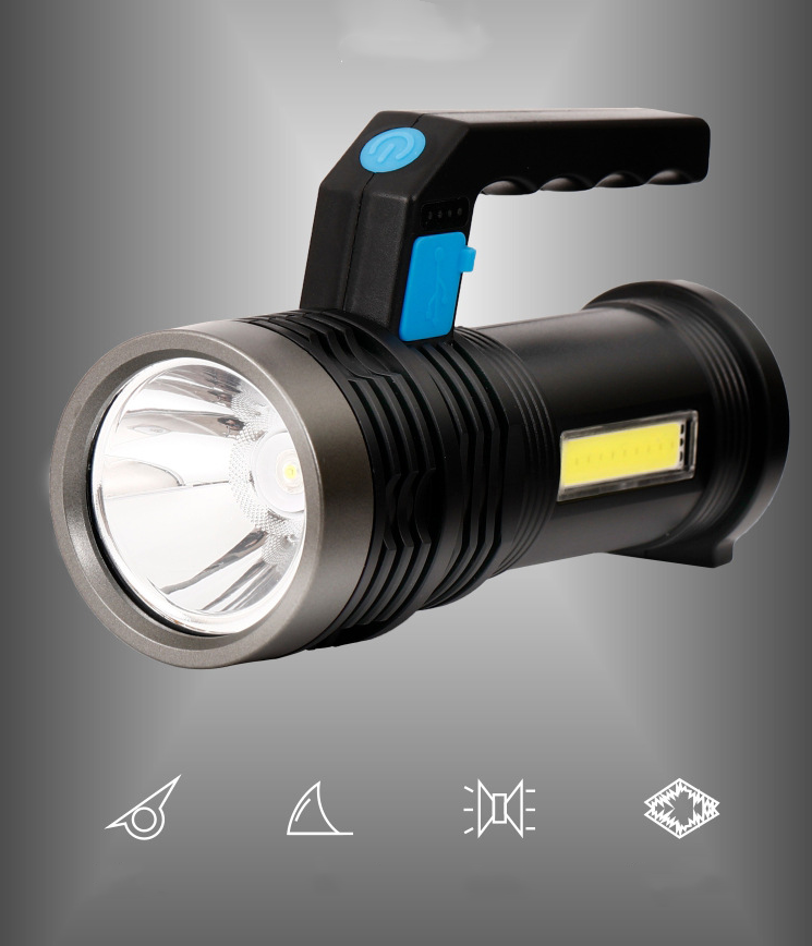 Hot sale multi-function super bright rechargeable Portable Spotlight  Usb Rechargeable Torch