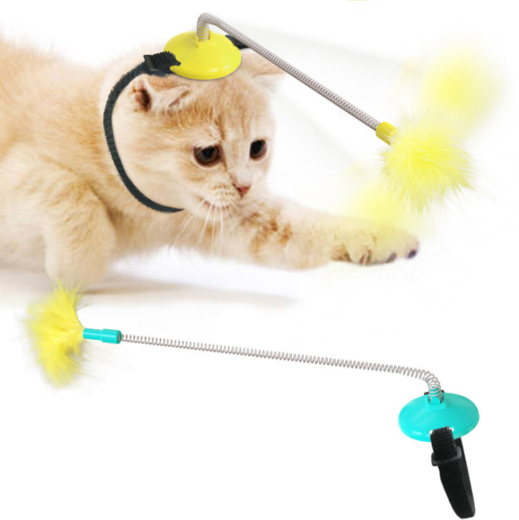 Hot sale Products Factory Hot sale Self-Hey Collar Neck Spring Toy Foot Tap Teasing Cat Stick