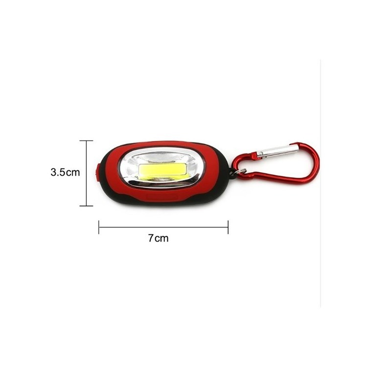 Best Promotion Mini Carabiner Keychain Flashlight Keyring Pocket Torch Light Flashlight