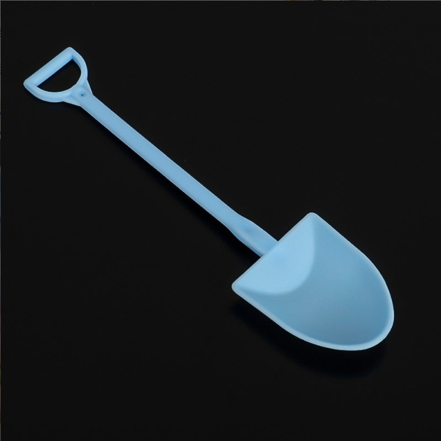 Disposable Plastic Scoop Thickened West Point Dessert Ice Cream Pudding Colorful Shovel Shaped Spoon