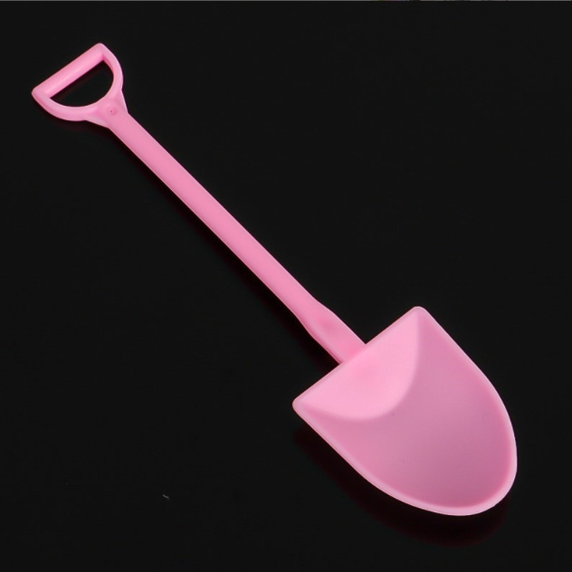 Disposable Plastic Scoop Thickened West Point Dessert Ice Cream Pudding Colorful Shovel Shaped Spoon