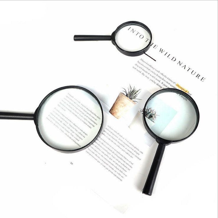 wholesale nice price fashion popular Office and School Use Acrylic Lens Hand Magnifier