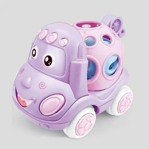 Babies Push And Go Truck Silicon For Kit Toy Cars 2-4 Year Car Toys Pink for Infant Girl